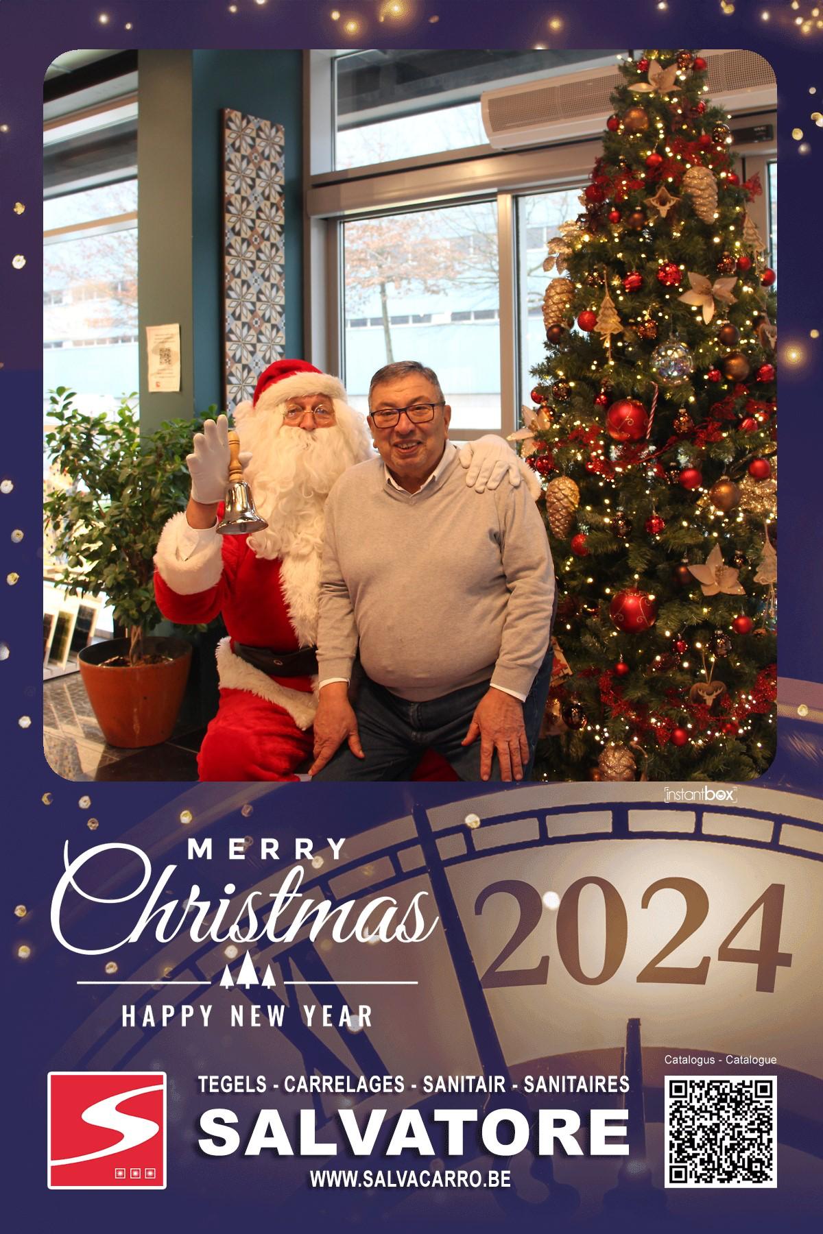 Photo souvenir de Noël avec LE PÈRE NOËL