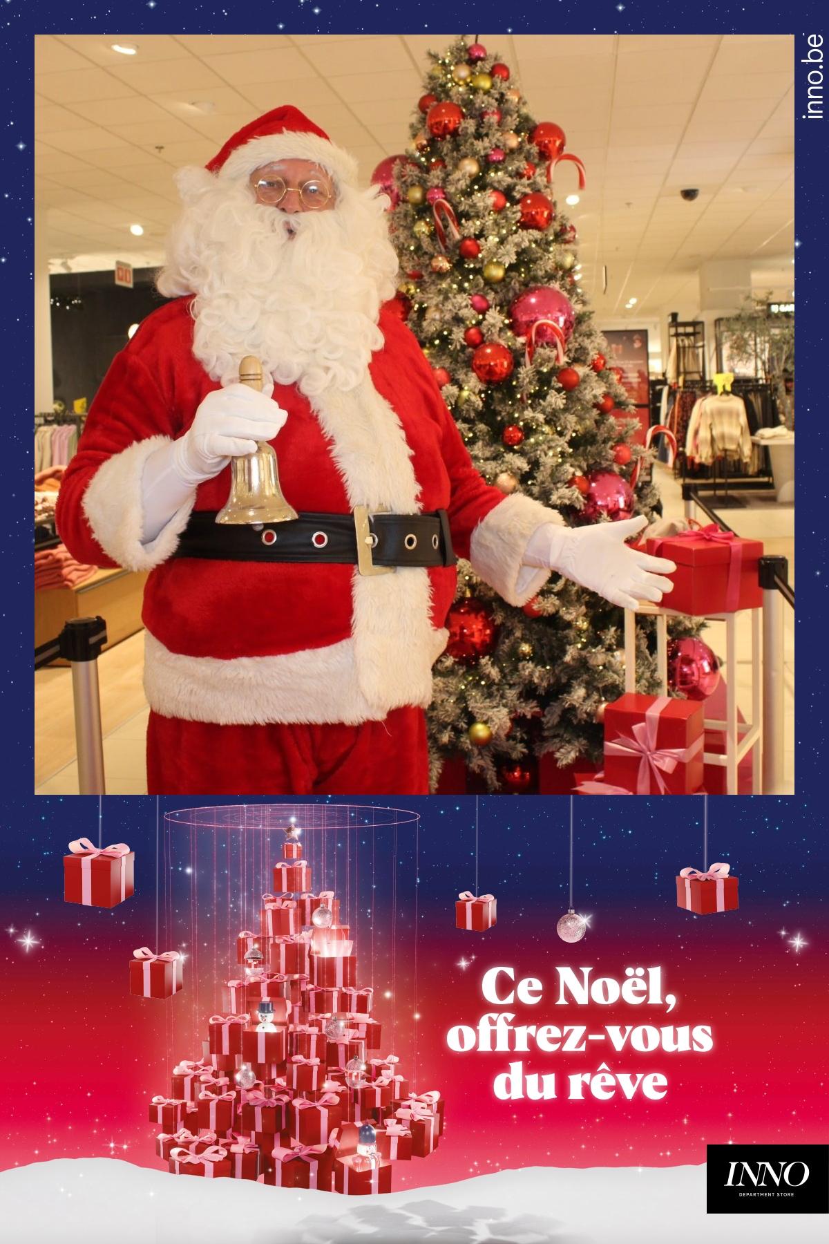 LE PÈRE NOËL en animation dans un grand magasin